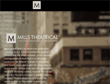 Tablet Screenshot of millstheatrical.com